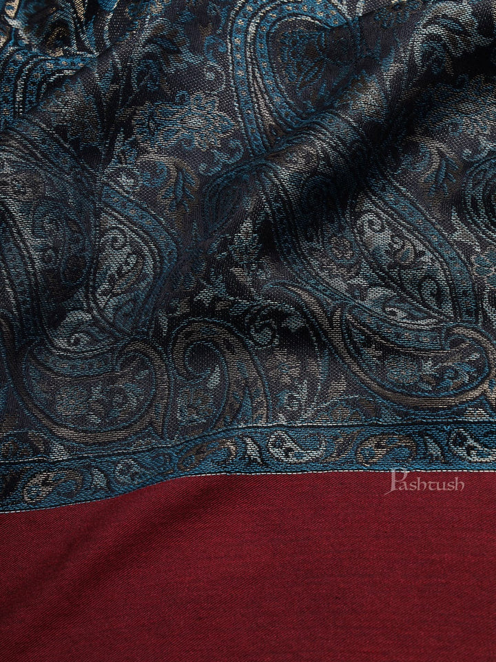 Pashtush India Womens Stoles and Scarves Scarf Pashtush Women's Antique Scarf, Extra Soft Reversible Bamboo Stole