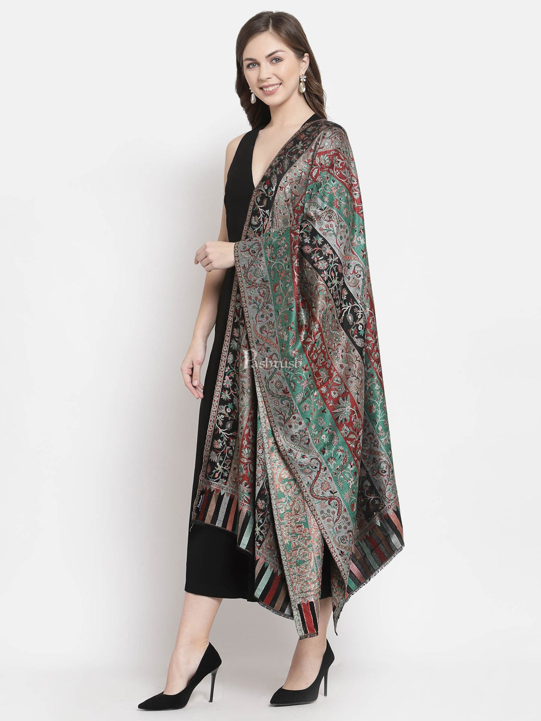 Pashtush India Womens Stoles and Scarves Scarf Pashtush Women'S Ethnic Design, Soft Bamboo Scarf, Casual Stoles, Wraps