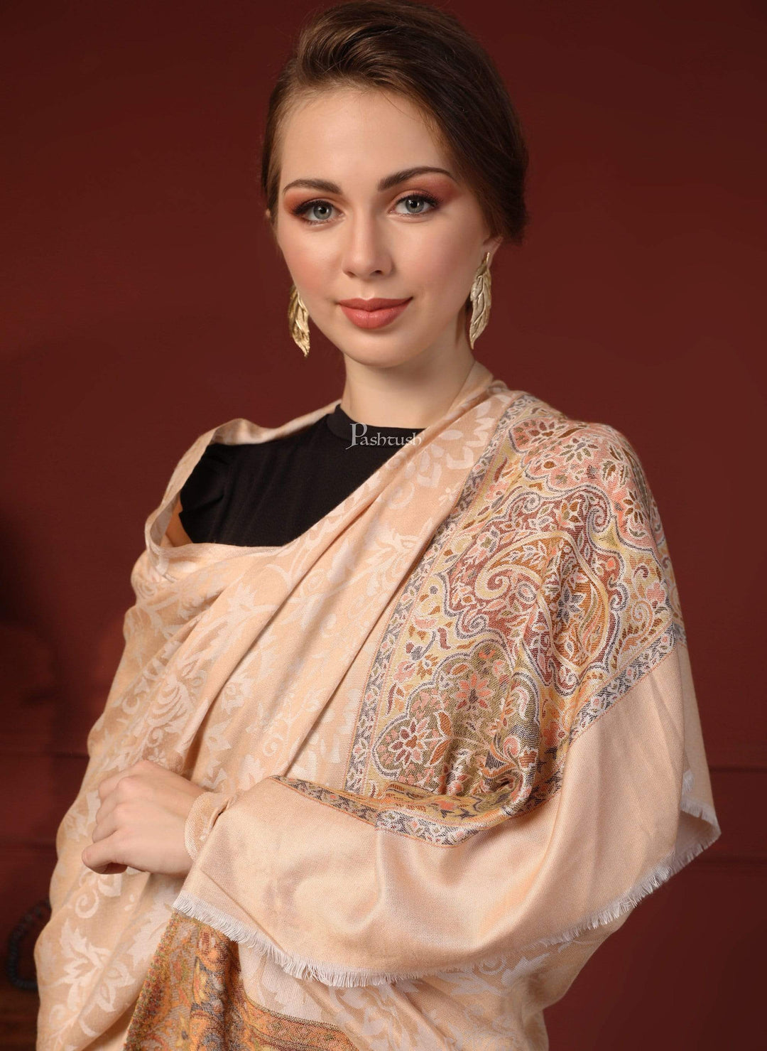 Pashtush India 0 Pashtush Women's Fine Wool Stole