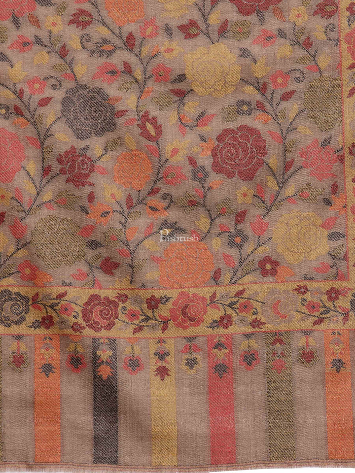 Pashtush India Womens Stoles and Scarves Scarf Pashtush Women'S Jacquard Ethnic Light Weight Floral Stole , Multi-Coloured