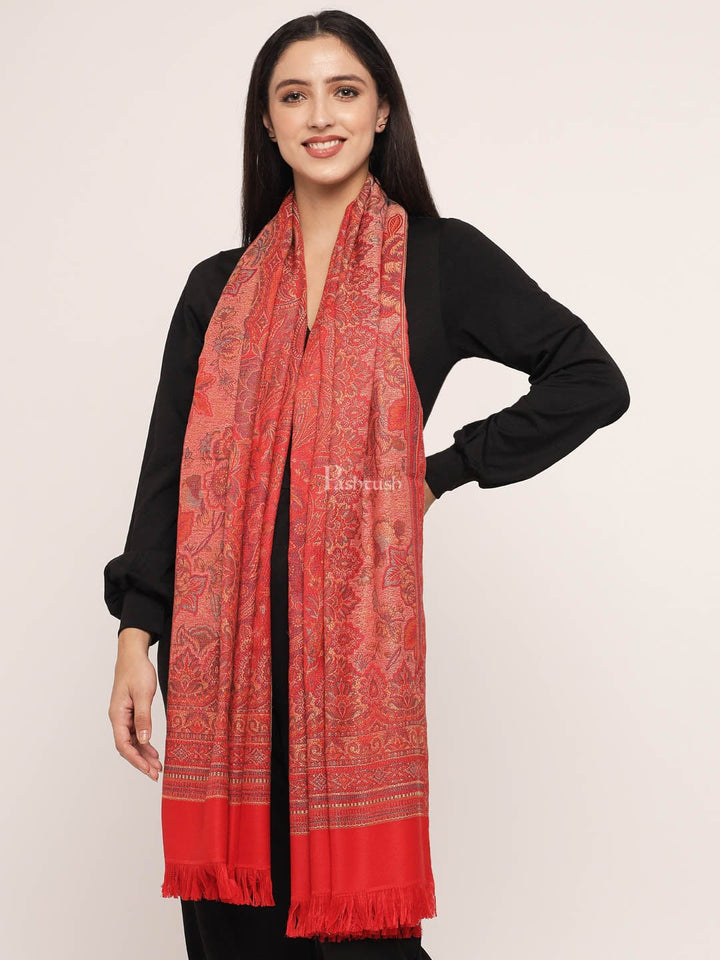 Pashtush India Womens Shawls Pashtush Women'S Jamawar Shawl
