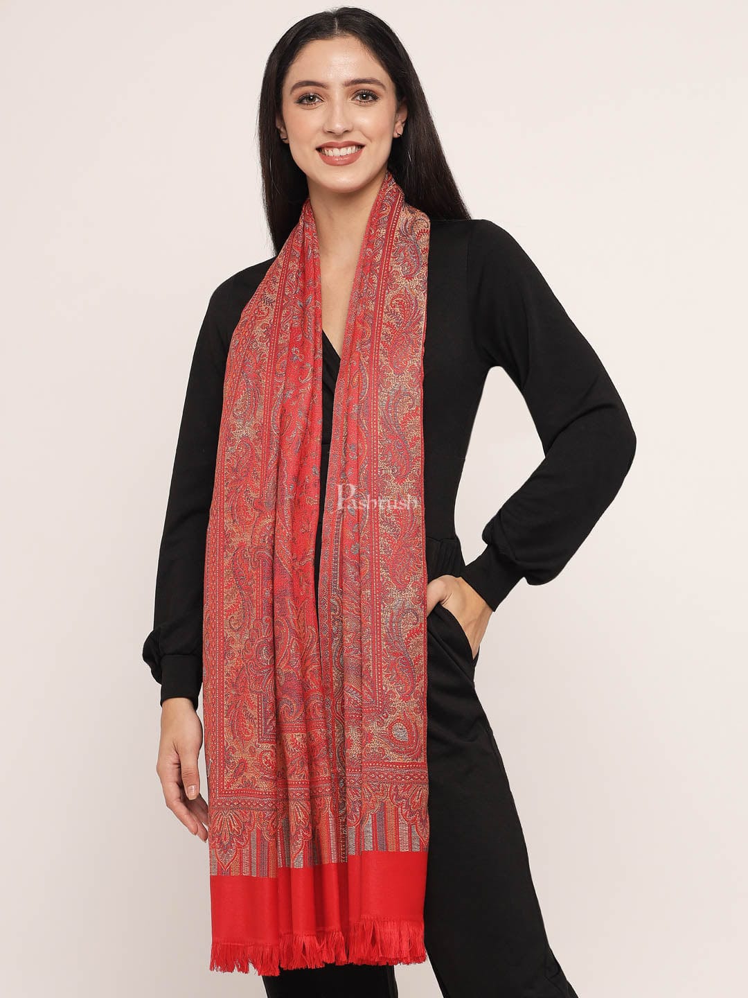 Pashtush India Womens Shawls Pashtush Women's Jamawar Shawl