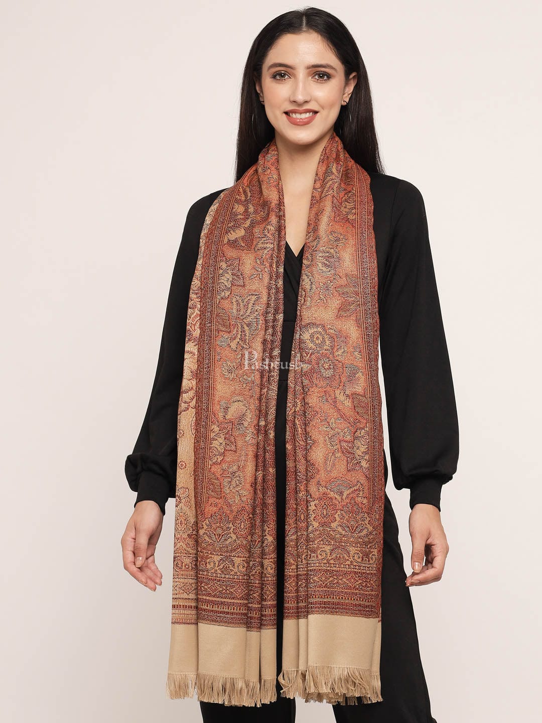 Pashtush India Womens Shawls Pashtush Women's Jamawar Shawl
