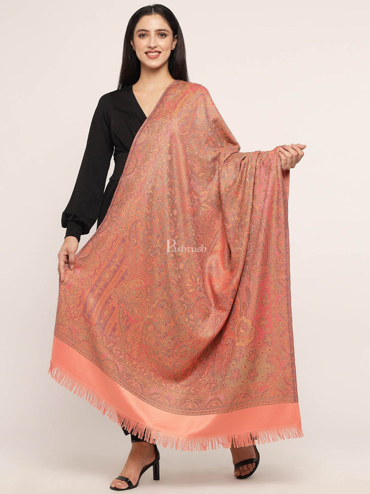 Pashtush India Womens Shawls Pashtush Women's Jamawar Shawl
