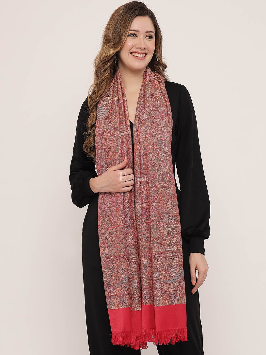 Pashtush India Womens Shawls Pashtush Women'S Jamawar Shawl