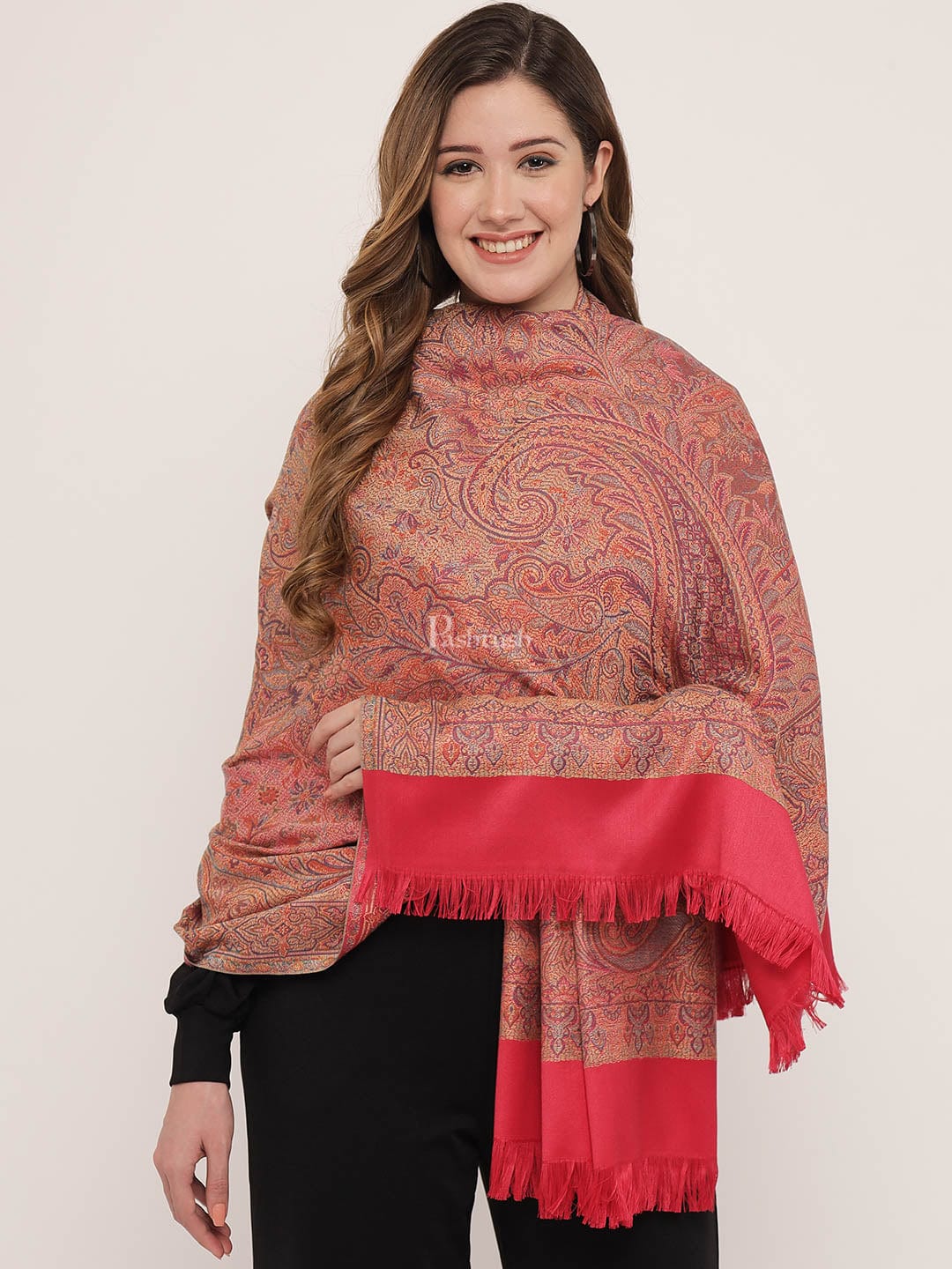Pashtush India Womens Shawls Pashtush Women'S Jamawar Shawl