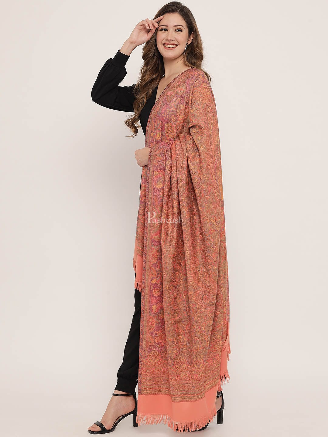 Pashtush India Womens Shawls Pashtush Women'S Jamawar Shawl