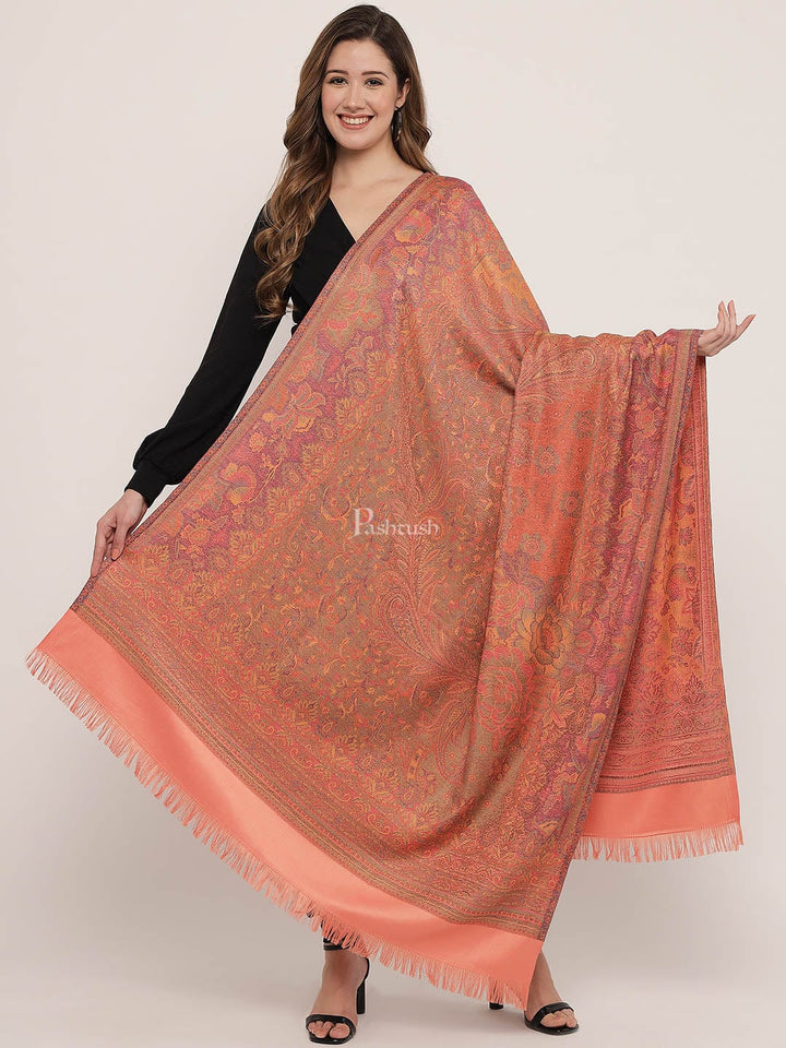 Pashtush India Womens Shawls Pashtush Women'S Jamawar Shawl