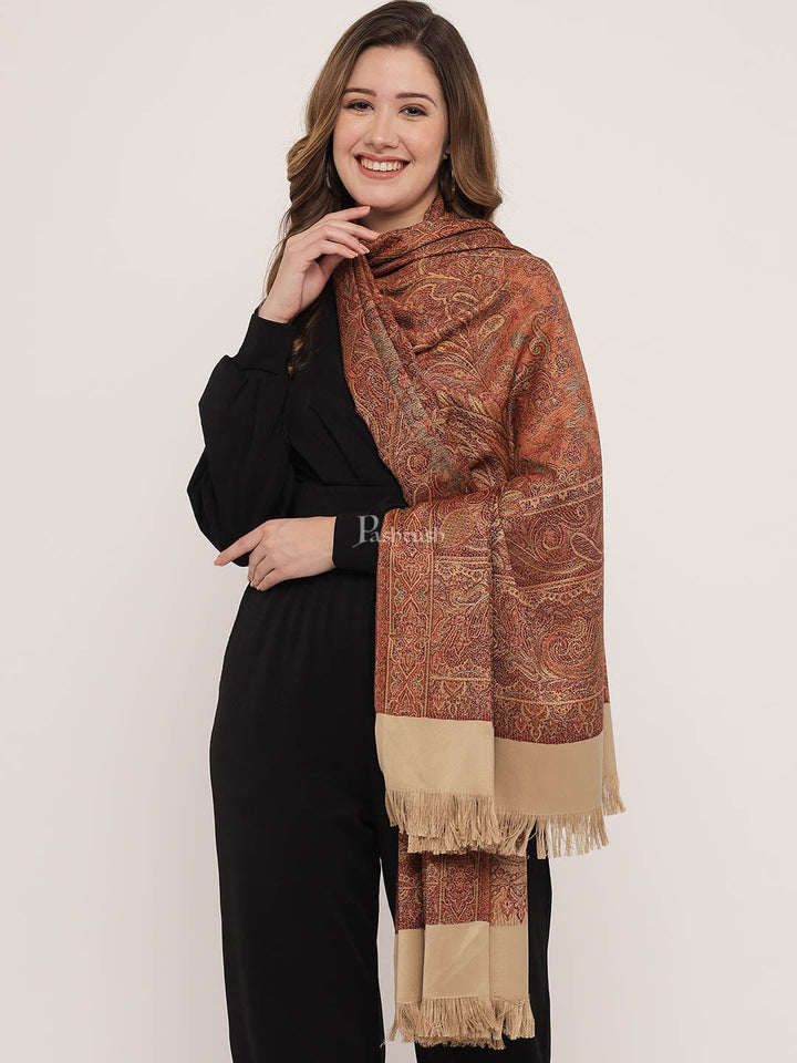 Pashtush India Womens Shawls Pashtush Women'S Jamawar Shawl