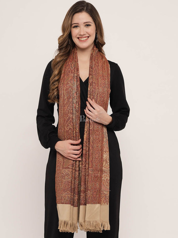 Pashtush India Womens Shawls Pashtush Women'S Jamawar Shawl