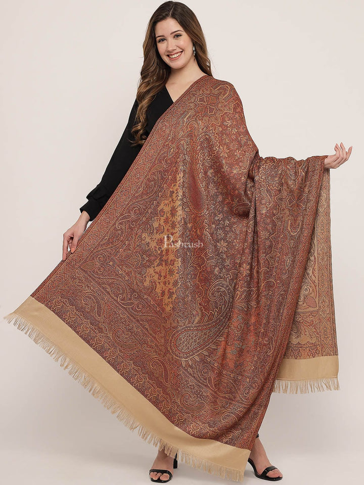 Pashtush India Womens Shawls Pashtush Women'S Jamawar Shawl