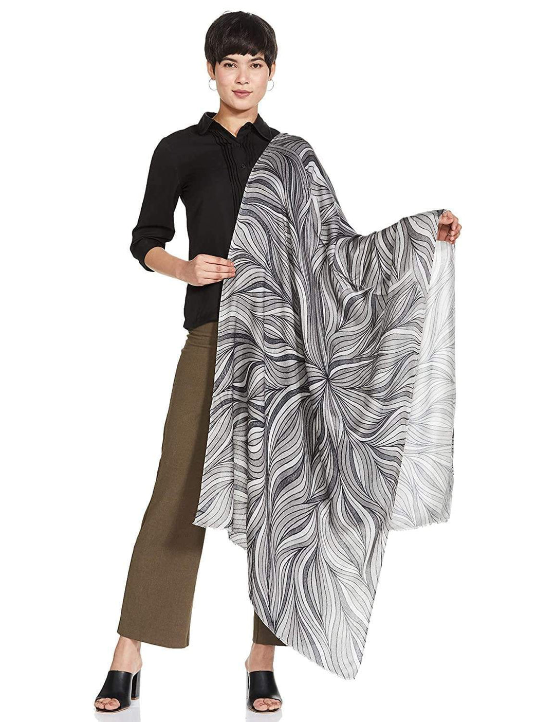 Pashtush India 70x200 Pashtush Women's Soft Bamboo Scarf, Casual, Printed Scarf, Extra Soft