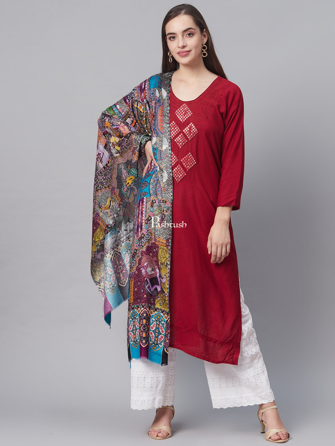 Pashtush India Womens Stoles and Scarves Scarf Pashtush Women&