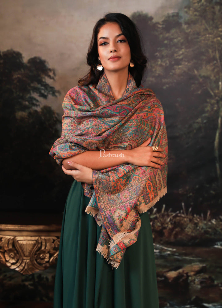 Pashtush India Womens Stoles and Scarves Scarf Pashtush women stole, multi color