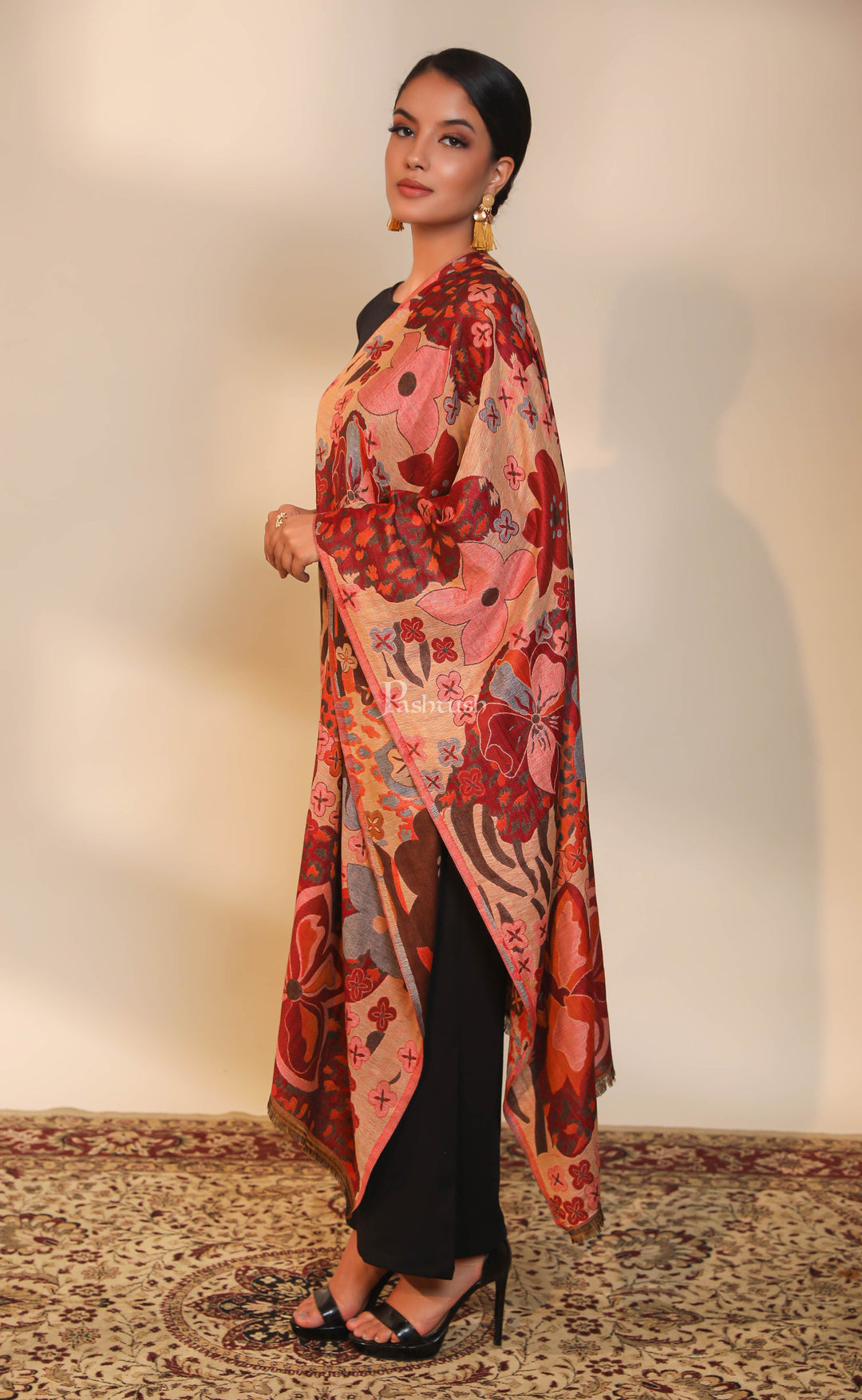 Pashtush India Womens Stoles and Scarves Scarf Pashtush women  stole, multi color