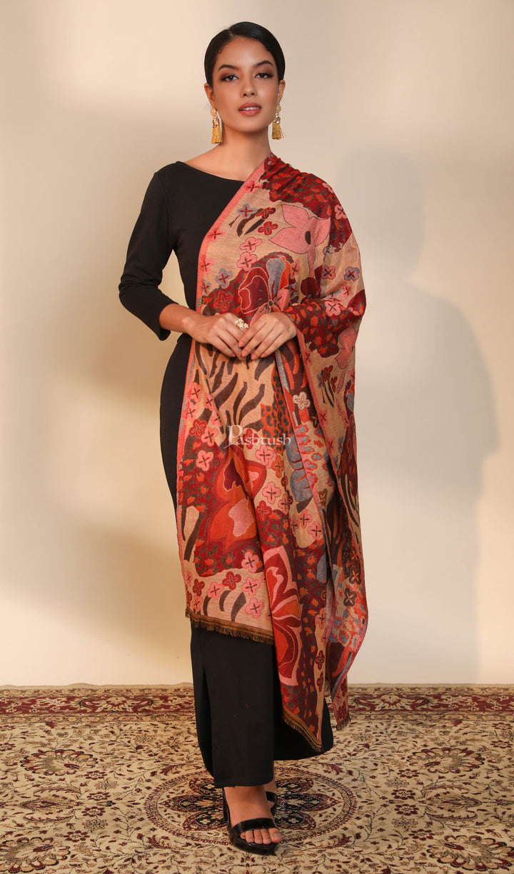 Pashtush India Womens Stoles and Scarves Scarf Pashtush women  stole, multi color