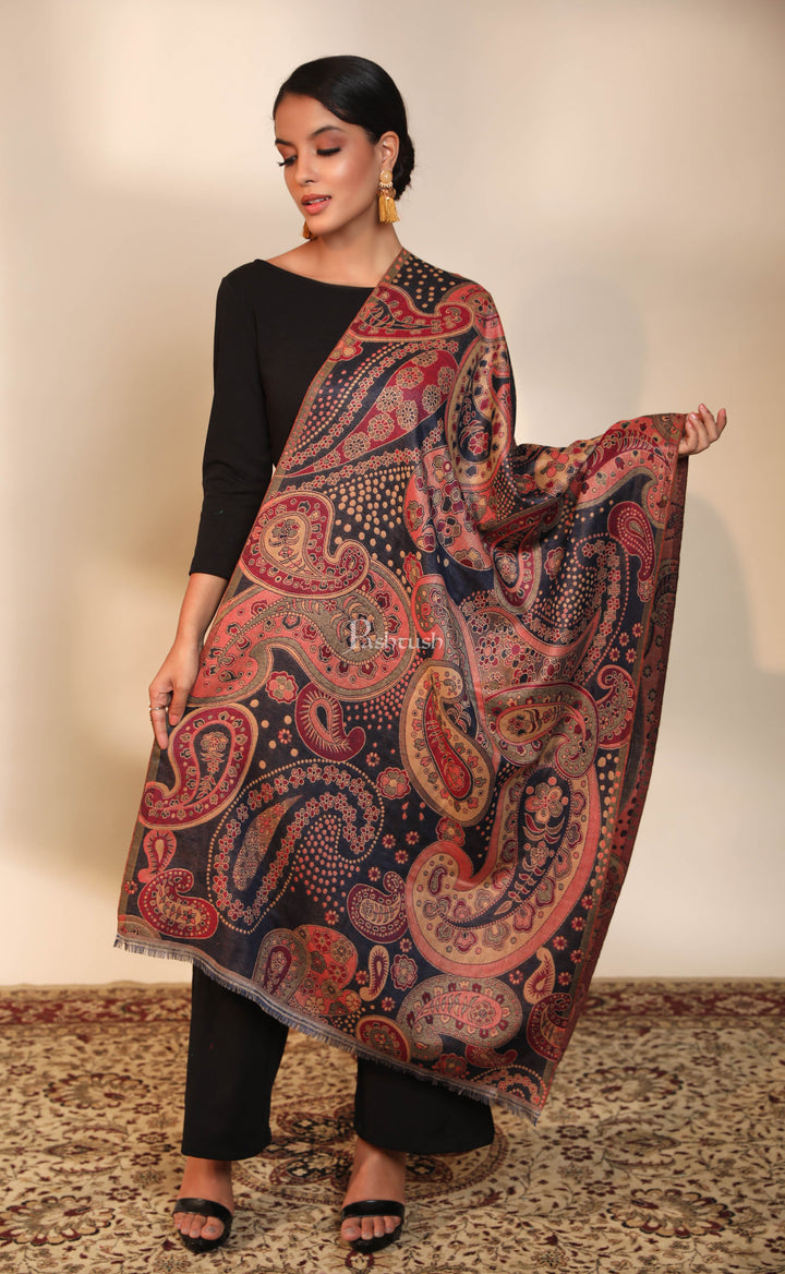 Pashtush India Womens Stoles and Scarves Scarf Pashtush women stole, multi color