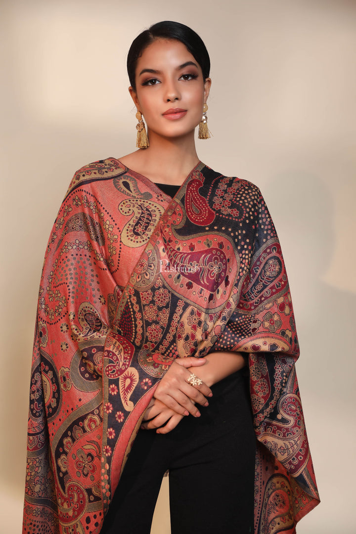Pashtush India Womens Stoles and Scarves Scarf Pashtush women stole, multi color