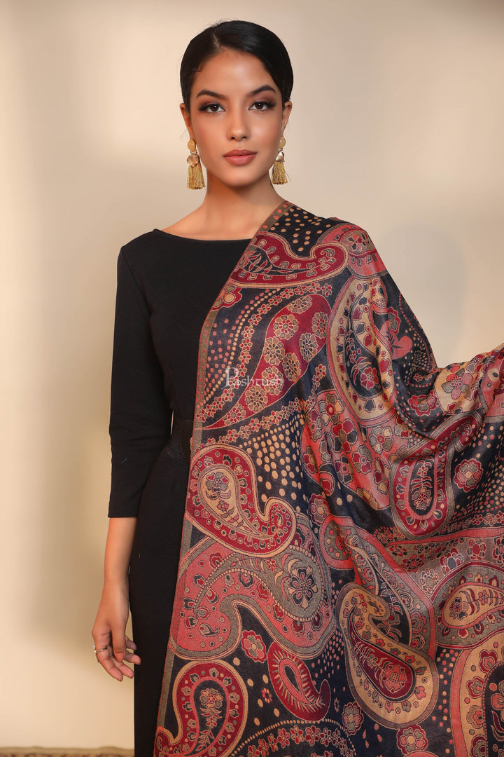 Pashtush India Womens Stoles and Scarves Scarf Pashtush women stole, multi color