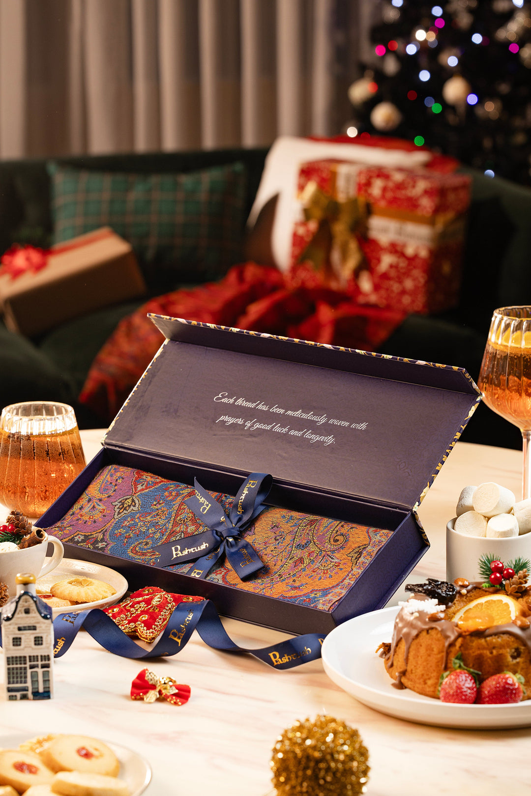 Pashtush India Gift Pack Pashtush Women Striped Soft Ultra Bamboo Stole Party Starter