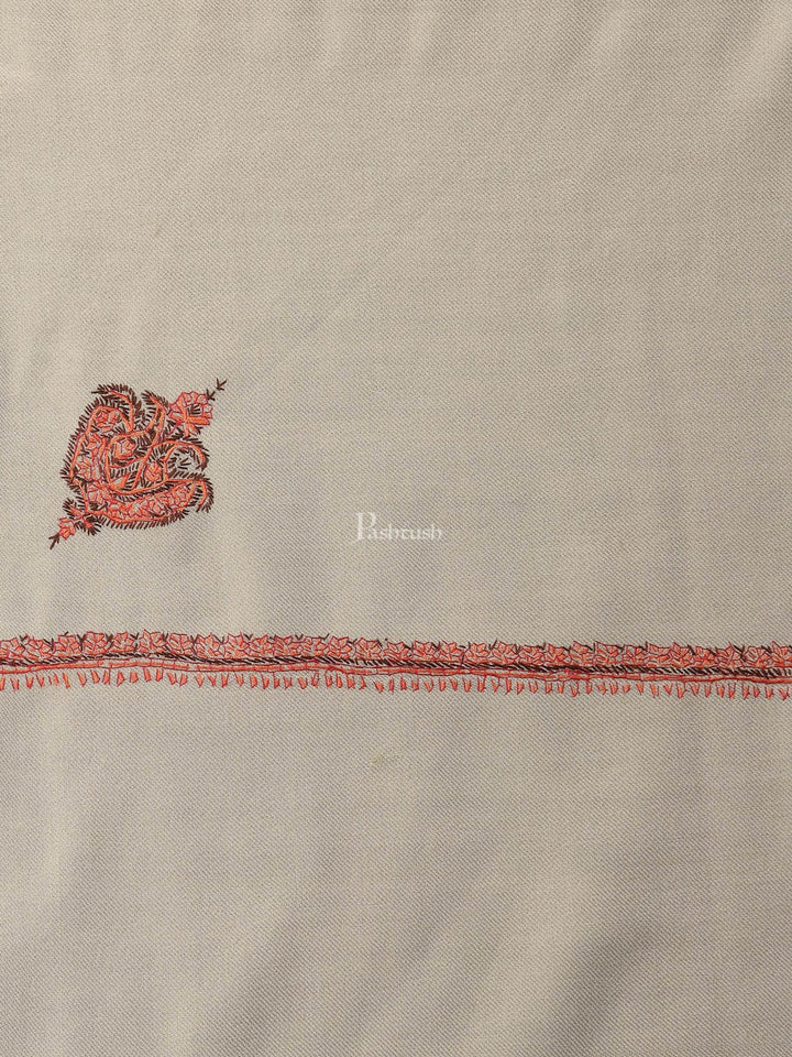 Pashtush India Womens Shawls Pashtush Womens 100% Hand Embroidery Shawl Woollen Kingri