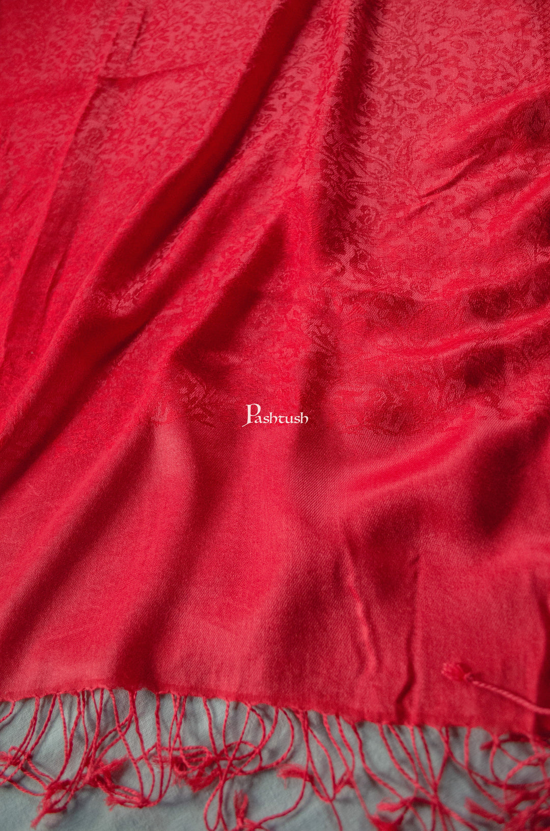 Pashtush India womens scarf and Stoles Pashtush Womens Bamboo Self Stole, Maroon