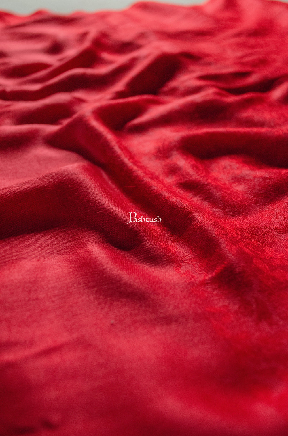 Pashtush India womens scarf and Stoles Pashtush Womens Bamboo Self Stole, Maroon