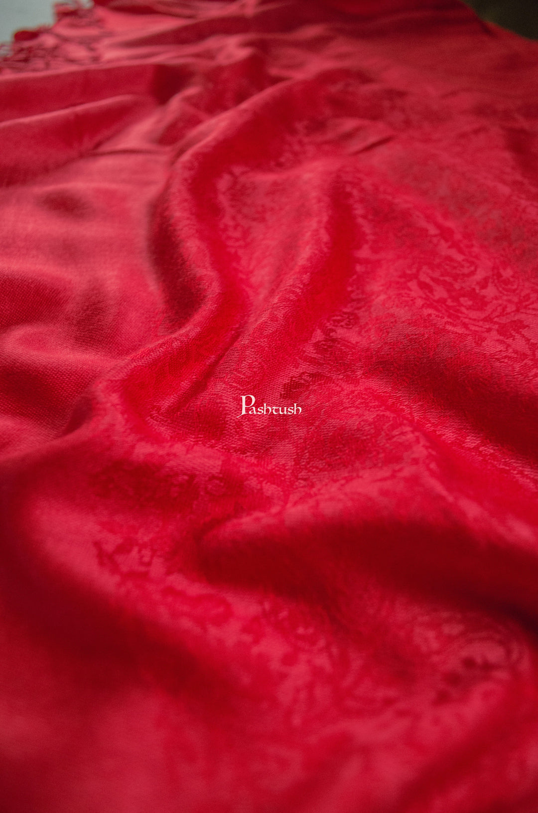 Pashtush India womens scarf and Stoles Pashtush Womens Bamboo Self Stole, Maroon