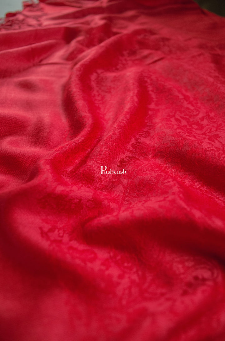 Pashtush India womens scarf and Stoles Pashtush Womens Bamboo Self Stole, Maroon