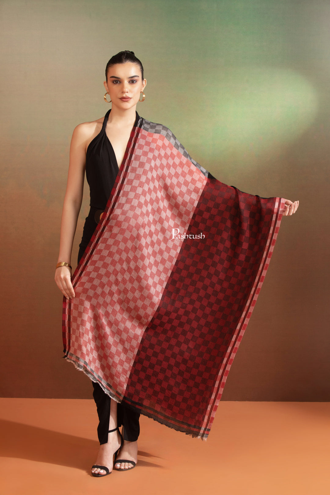 Pashtush India Womens Stoles and Scarves Scarf Pashtush Womens Cashmere Stole,  Design, Multicolour