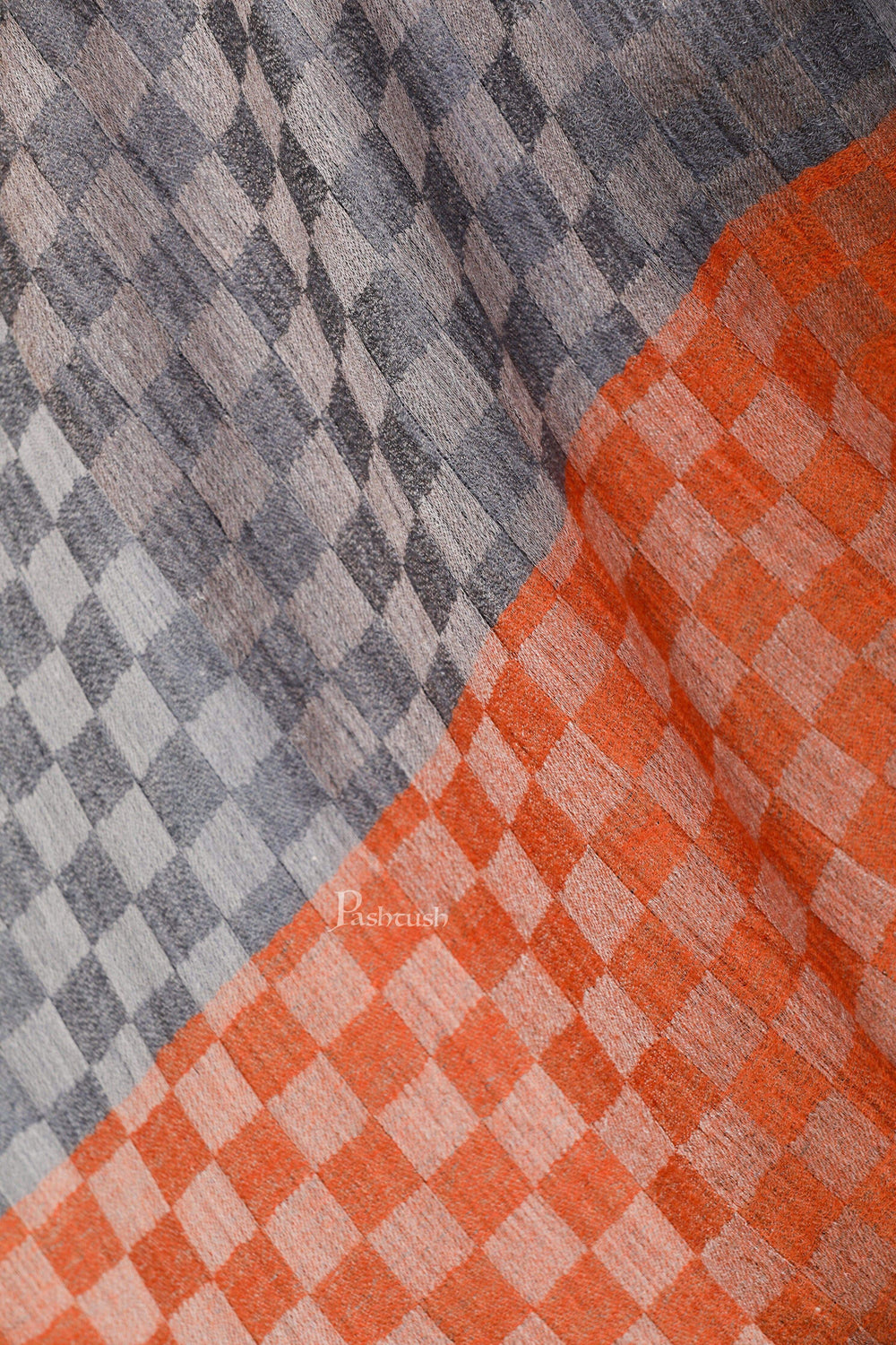 Pashtush Store Stole Pashtush Womens Cashmere Wool Scarf, Reversible Twin Coloured Scarf, Amber Skies