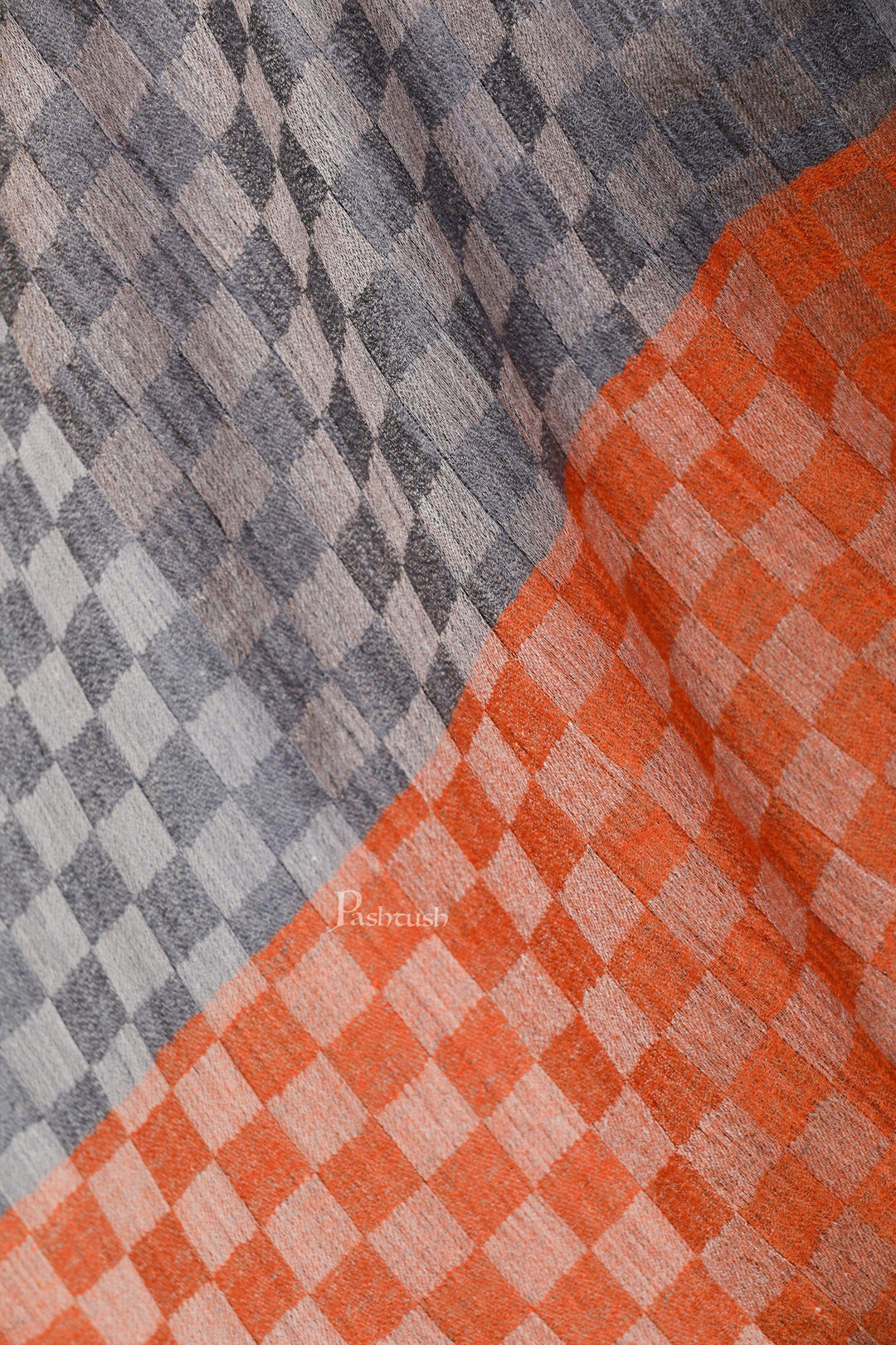 Pashtush Store Stole Pashtush Womens Cashmere Wool Scarf, Reversible Twin Coloured Scarf, Amber Skies