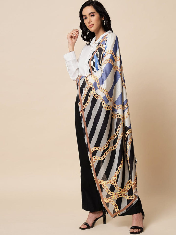 Pashtush India Womens Stoles and Scarves Scarf Pashtush Womens Extra Fine Soft Bamboo Stole, Multicolour