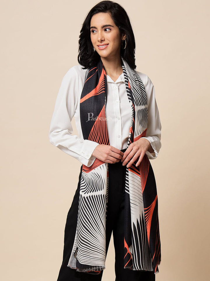 Pashtush India Womens Stoles and Scarves Scarf Pashtush Womens Extra Fine Soft Bamboo Stole, Multicolour