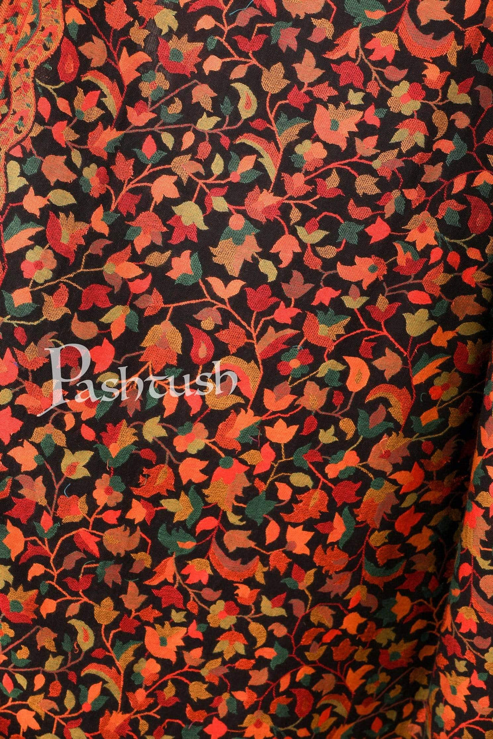 Pashtush Shawl Store Shawl Pashtush Womens Extra Fine Soft Kaani Weave Shawl, Rich Multicoloured