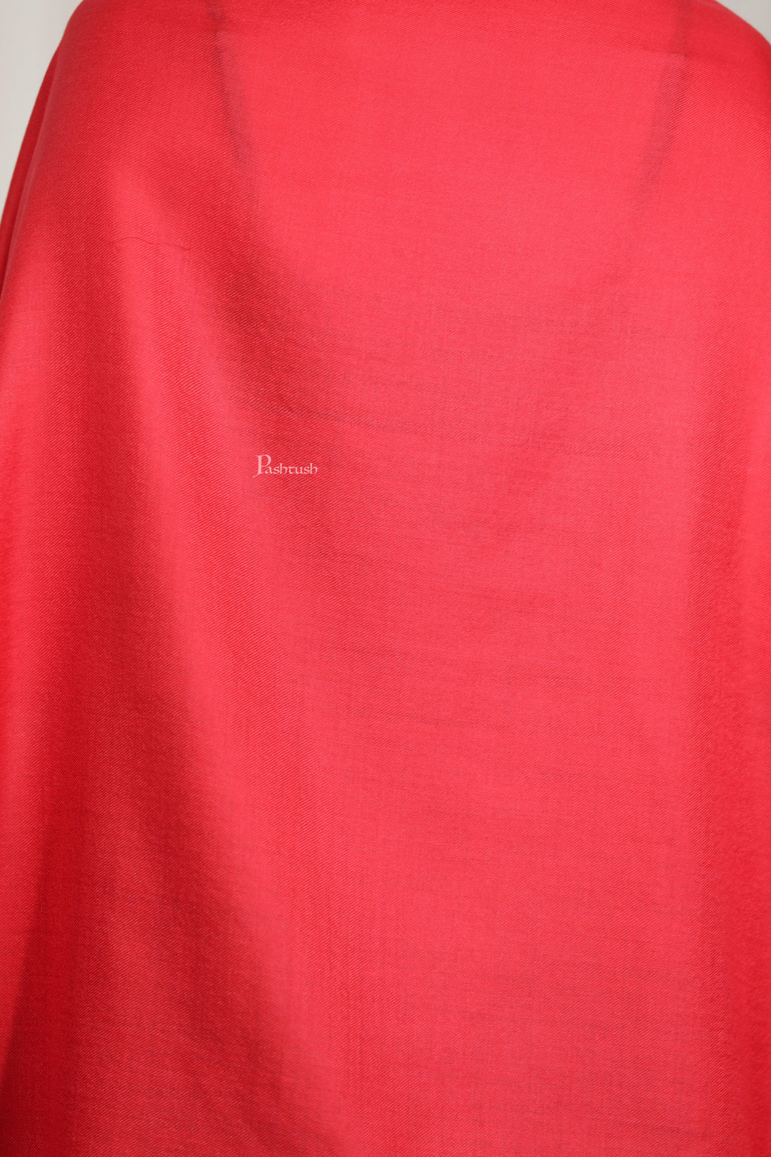 Pashtush India Womens Stoles Pashtush Womens Extra Fine Wool Stole, Solid Plain Design, Red
