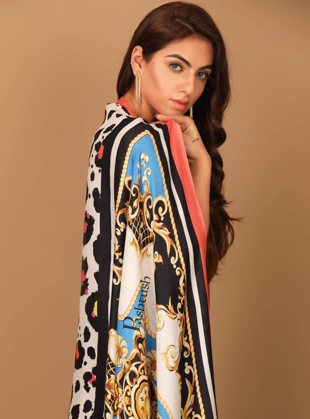 Pashtush India Stole Pashtush Womens Extra Soft, Printed Bamboo Scarf
