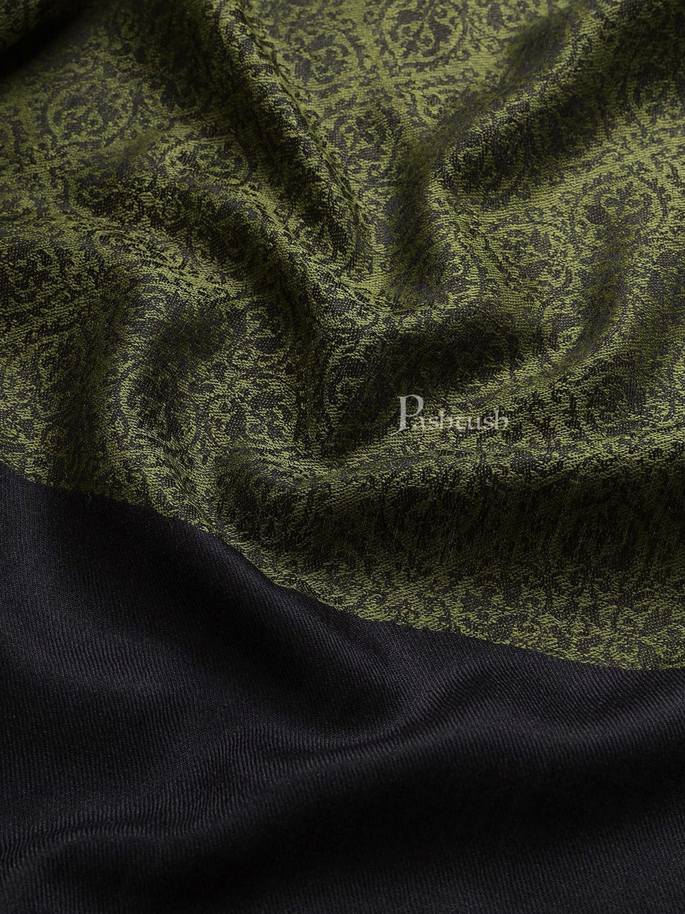 Pashtush India Womens Shawls Pashtush Womens Fine Wool Shawl, Extra Soft and Warm and Light Weight, Emerald Green