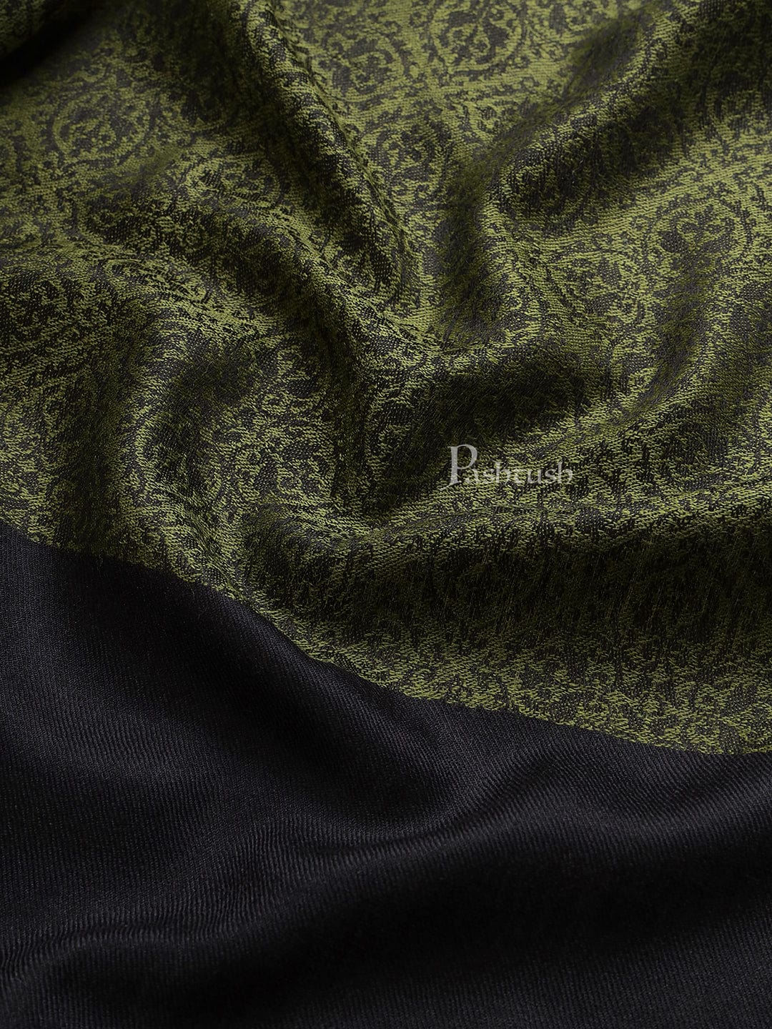 Pashtush India Womens Shawls Pashtush Womens Fine Wool Shawl, Extra Soft and Warm and Light Weight, Emerald Green