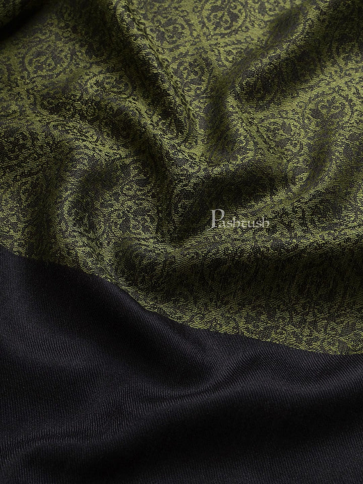 Pashtush India Womens Shawls Pashtush Womens Fine Wool Shawl, Extra Soft and Warm and Light Weight, Emerald Green