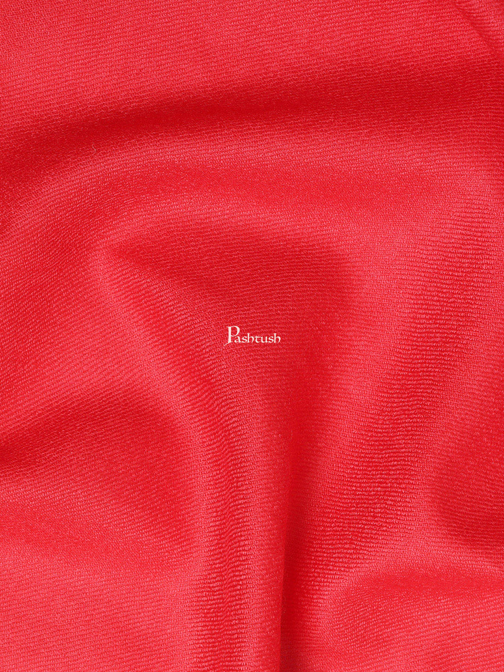 Pashtush India Womens Shawls Pashtush Womens Fine Wool Shawl, Extra Soft, Basics Solid, Scarlet Red