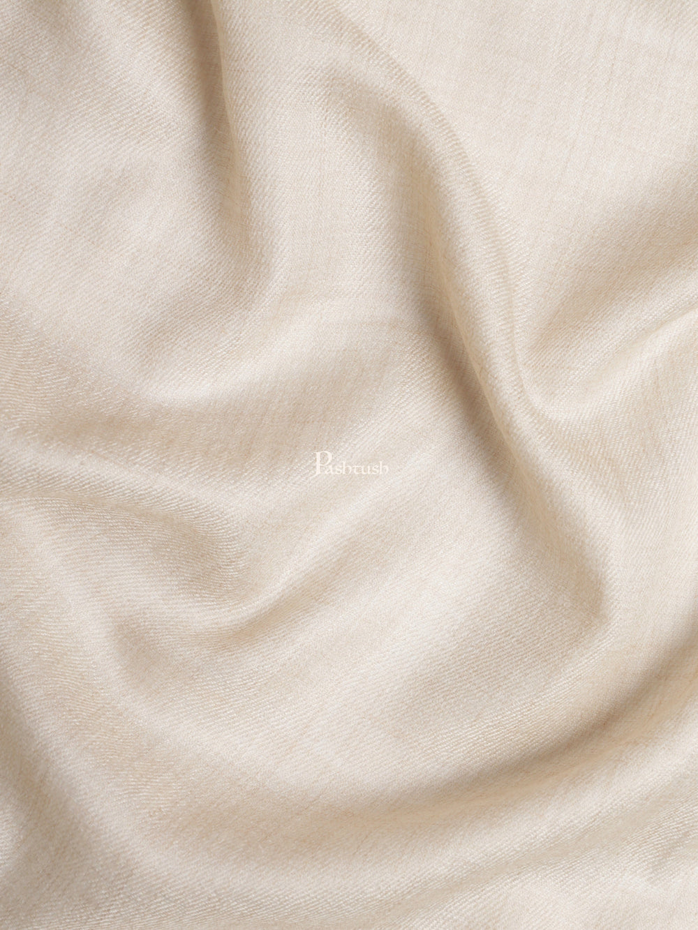 Pashtush India Womens Shawls Pashtush Womens Fine Wool Shawl, Natural, Extra Soft Warm - Light Weight, Beige