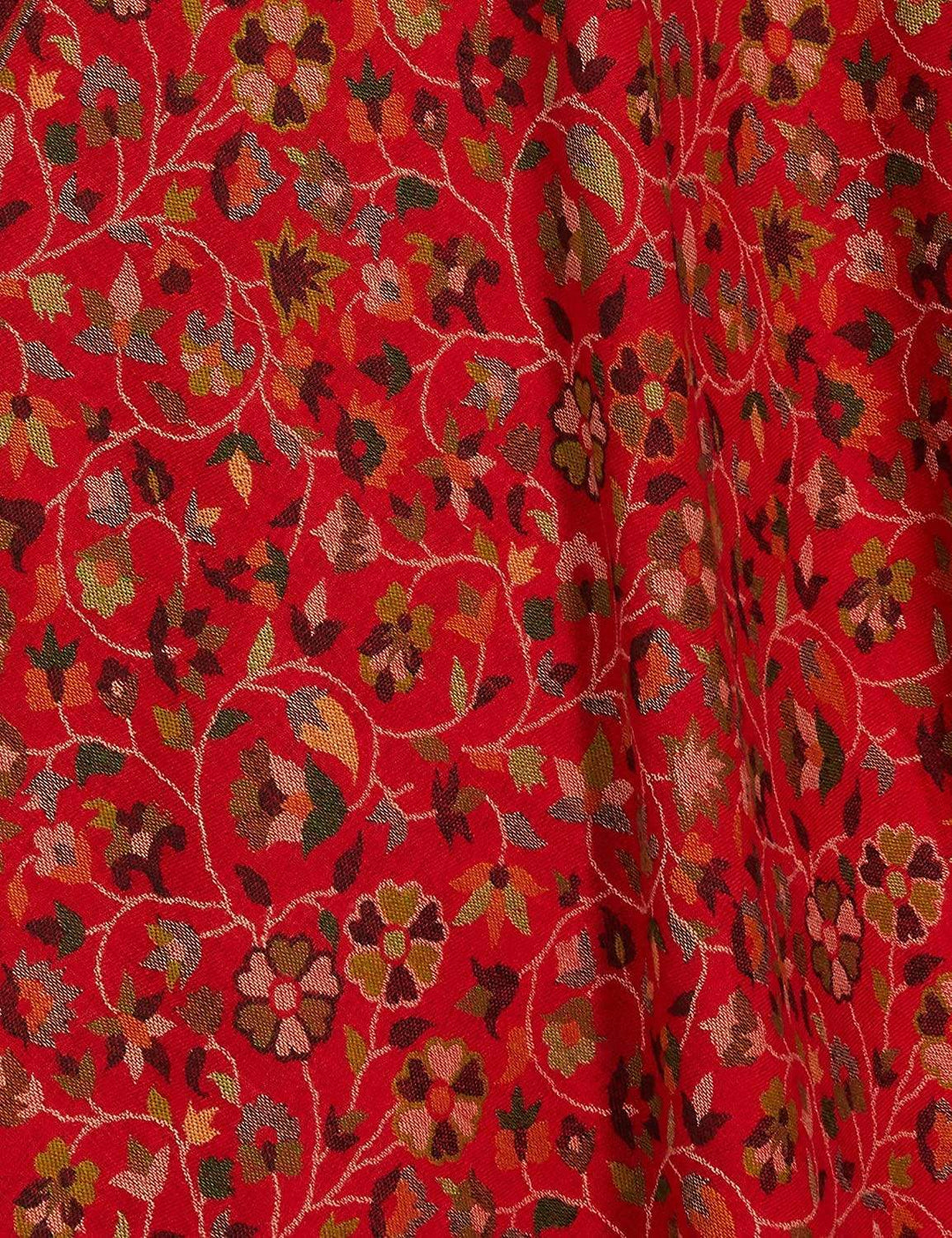 Pashtush India 100x200 Pashtush Womens Kaani Shawl, Faux Pashmina, Soft and Warm, Crimson