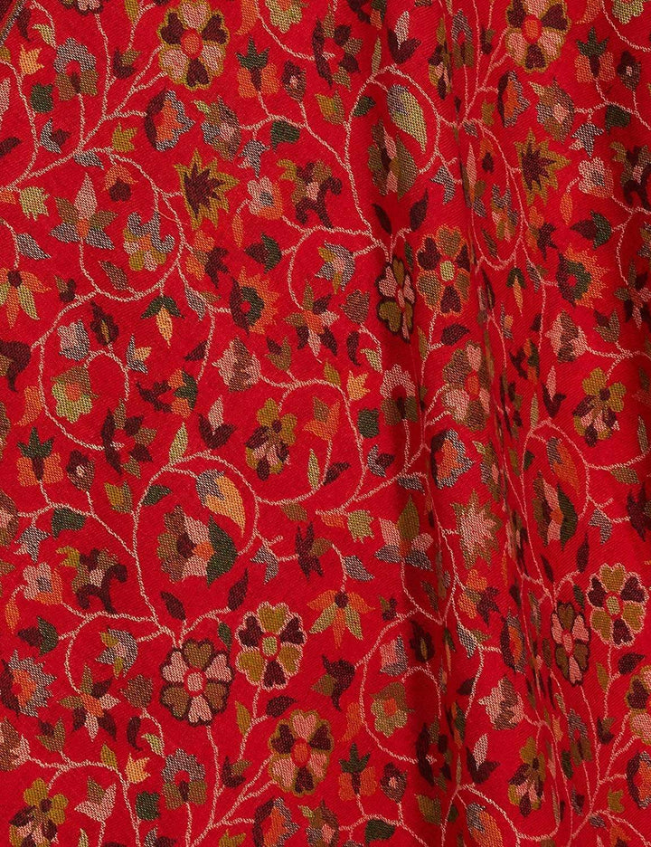 Pashtush India 100x200 Pashtush Womens Kaani Shawl, Faux Pashmina, Soft and Warm, Crimson