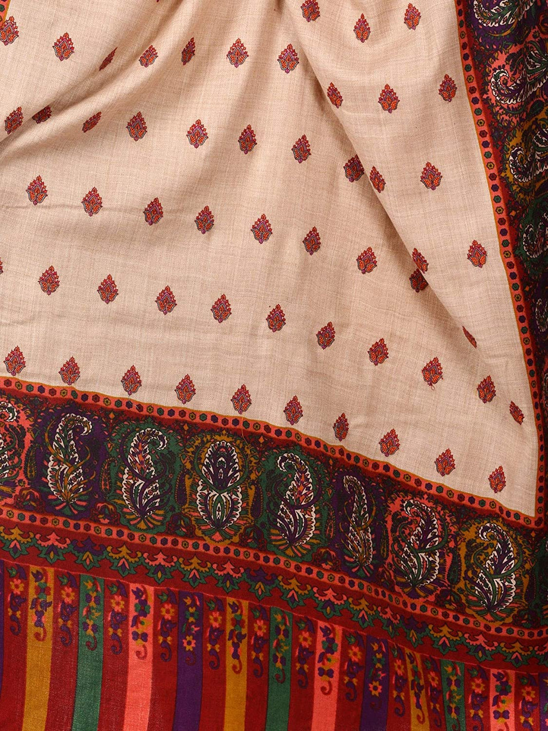 Pashtush Womens Kalamkari Shawl, Wedding Collection, Thick And Warm
