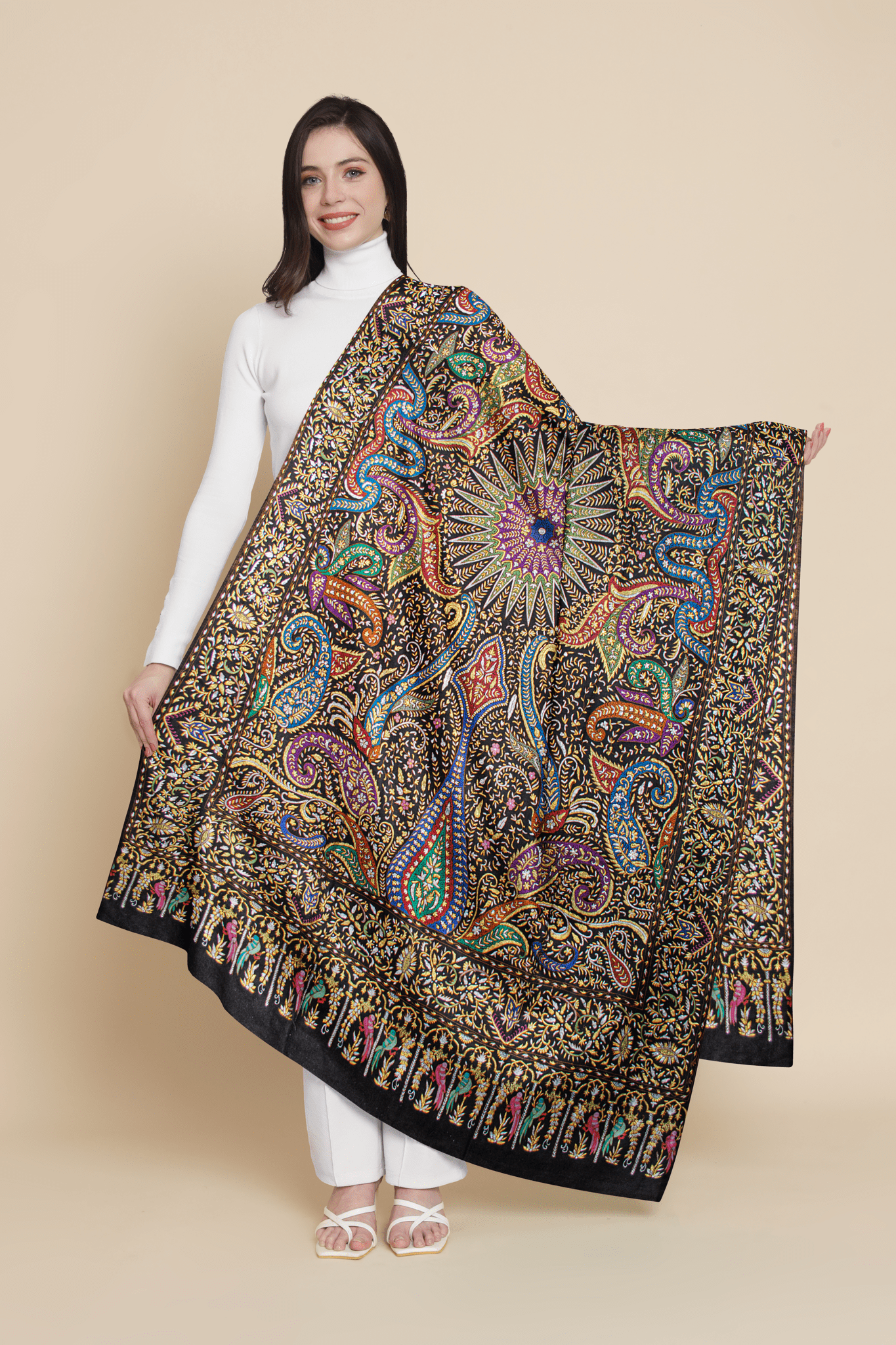 ladies shawl kashmiri