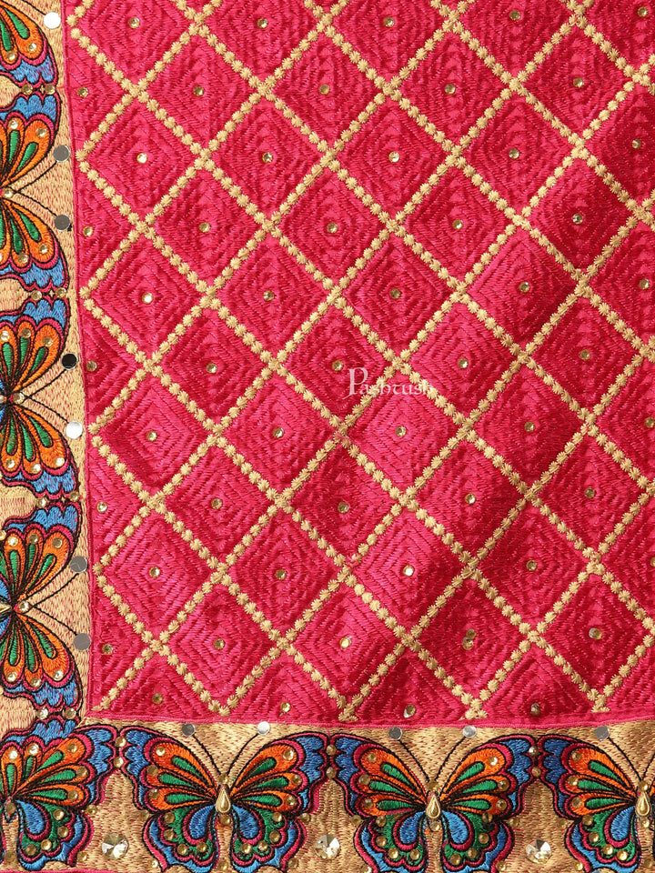 Pashtush India Womens Dupatta Pashtush Womens Phulkari Dupatta