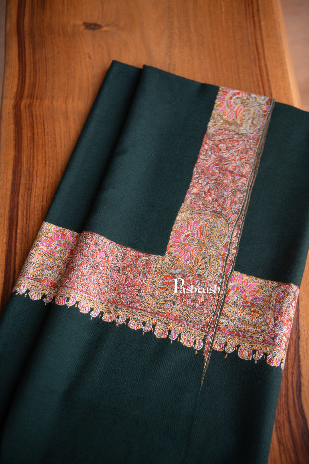 Pashtush India Womens Shawls Pashtush Womens Pure Pashmina Shawl, Black