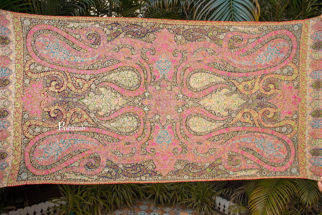 Pashtush India Womens Shawls Pashtush Womens Pure Pashmina Shawl, Multicolour