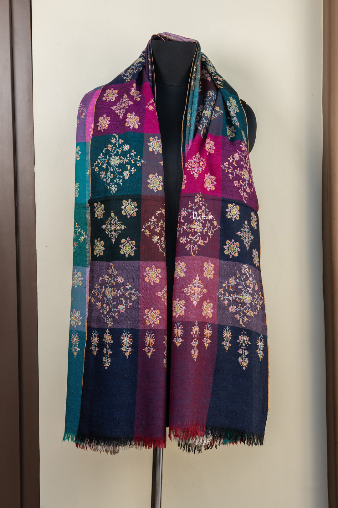 Pashtush India Womens Shawls Pashtush Womens Pure Pashmina Shawl, Multicolour